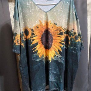 Sunflower plus Size T shirt